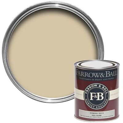 Farrow & Ball Full Gloss Paint No.8 - 2.5L Farrow & Ball Full Gloss Paint No.8 - 2.5L