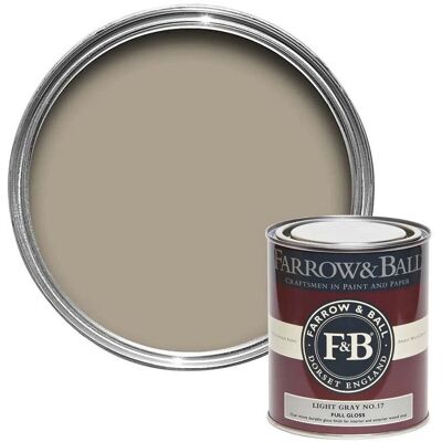 Farrow & Ball Full Gloss Light Gray No.17 - Paint Farrow & Ball Full Gloss Light Gray No.17 - Paint