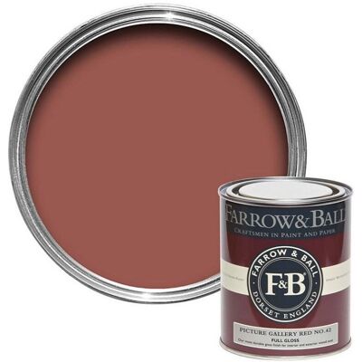 Farrow & Ball Full Gloss Picture Gallery Red No.42 - 2.5L Farrow & Ball Full Gloss Picture Gallery Red No.42 - 2.5L