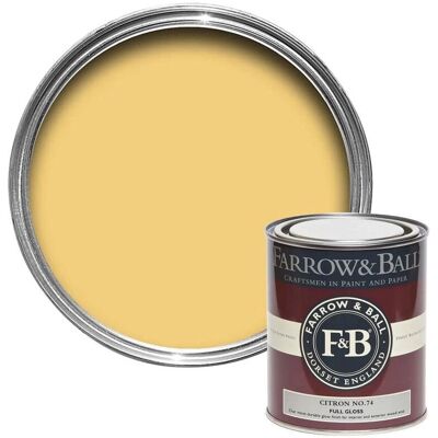 Farrow & Ball Citron No.74 Full Gloss - Paint Farrow & Ball Citron No.74 Full Gloss - Paint