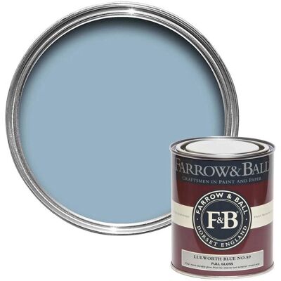 Farrow & Ball No.89 Lulworth Blue Full Gloss - Paint Farrow & Ball No.89 Lulworth Blue Full Gloss - Paint
