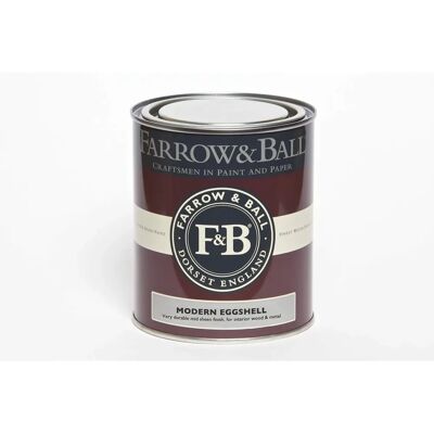 Farrow & Ball White Eggshell Paint - Interior & Exterior - 750ml Farrow & Ball White Eggshell Paint - Interior & Exterior - 750ml