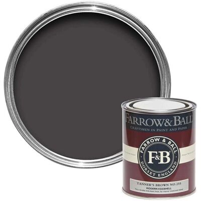 Farrow & Ball Tanner's Brown No. 255 Eggshell Paint - 2.5L Farrow & Ball Tanner's Brown No. 255 Eggshell Paint - 2.5L