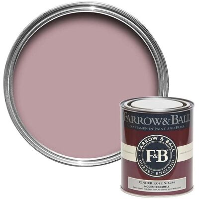 Farrow & Ball Cinder Rose 246 Eggshell Paint - 750ml Farrow & Ball Cinder Rose 246 Eggshell Paint - 750ml