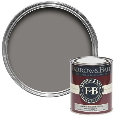 Farrow & Ball Mole's Breath No.276 Eggshell Paint - Interior Finish Farrow & Ball Mole's Breath No.276 Eggshell Paint - Interior Finish