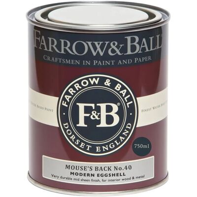 Farrow & Ball Mouse's Back No.40 - 750ml - Modern Eggshell Paint Farrow & Ball Mouse's Back No.40 - 750ml - Modern Eggshell Paint