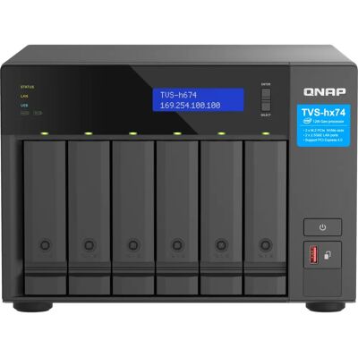 QNAP TVS-h674 NAS Tower i5-12400 48TB Black QNAP TVS-h674 NAS Tower i5-12400 48TB Black