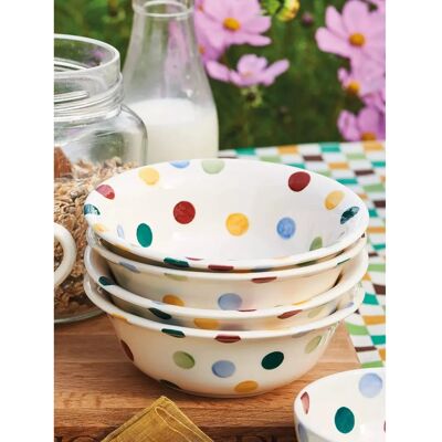 Emma Bridgewater Polka Dot Cereal Bowl - Multi - 16.5 cm - Bowl Emma Bridgewater Polka Dot Cereal Bowl - Multi - 16.5 cm - Bowl