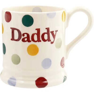 Emma Bridgewater Daddy Polka Dot Mug - 300ml - Multi Emma Bridgewater Daddy Polka Dot Mug - 300ml - Multi