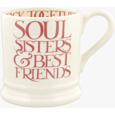 Emma Bridgewater Pink Toast Soul Sisters Mug - 1/2 Pint Emma Bridgewater Pink Toast Soul Sisters Mug - 1/2 Pint