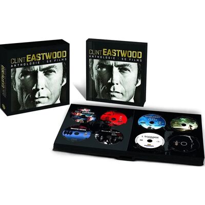 Clint Eastwood - Anthologie 50 films - DVD set - Publicité Clint Eastwood - Anthologie 50 films - DVD set - Publicité
