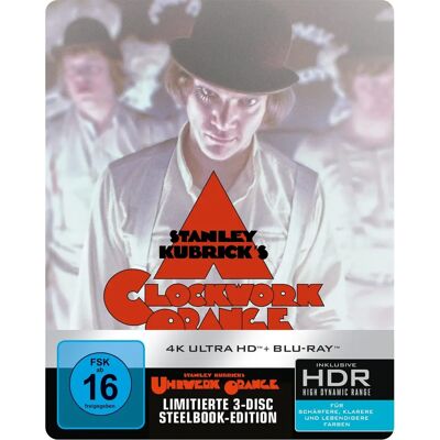 Warner Bros Steelbook - Uhrwerk Orange - Blu-ray - 3 Discs - 136 Min - 16+ Warner Bros Steelbook - Uhrwerk Orange - Blu-ray - 3 Discs - 136 Min - 16+