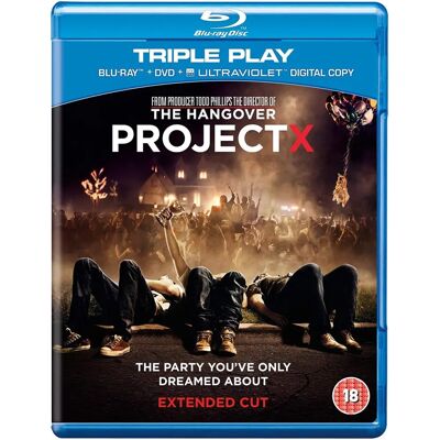 WARNER HOME VIDEO Project X - Blu-ray - 2 Disques - Publicité WARNER HOME VIDEO Project X - Blu-ray - 2 Disques - Publicité