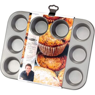 James Martin Bakers Dozen Muffin Pan - 12 Cup - steel - Bakeware James Martin Bakers Dozen Muffin Pan - 12 Cup - steel - Bakeware
