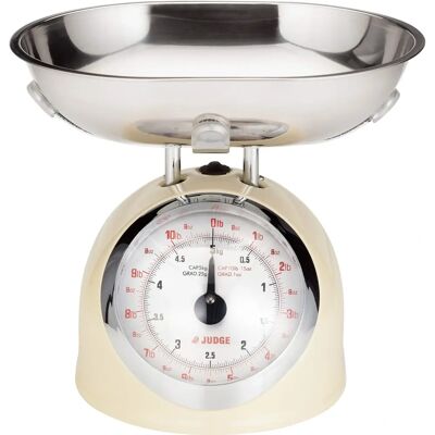Judge Traditional Scale - Beige 5kg Kitchen Scale Judge Traditional Scale - Beige 5kg Kitchen Scale
