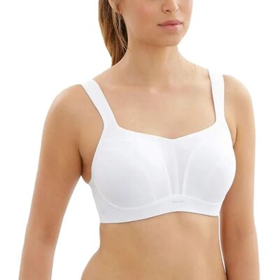 Panache White Power Wired Sport Bra - 28E Support for Women Panache White Power Wired Sport Bra - 28E Support for Women