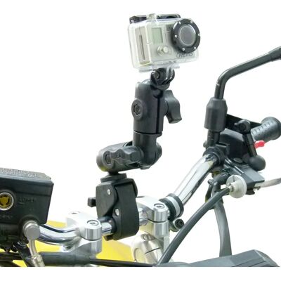 RAM Mounts - Tough-Claw Handlebar Mount - Double Socket Swivel Arm - Mount RAM Mounts - Tough-Claw Handlebar Mount - Double Socket Swivel Arm - Mount