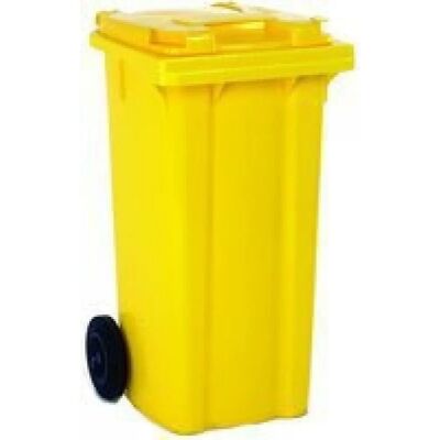 Unbranded W445xD525xH930mm Yellow Wheelie Bin - Wheelie Bin Unbranded W445xD525xH930mm Yellow Wheelie Bin - Wheelie Bin
