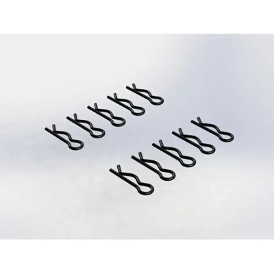 Arrma AR320005 Černé 6mm karoserové spony - RC Díly Arrma AR320005 Černé 6mm karoserové spony - RC Díly