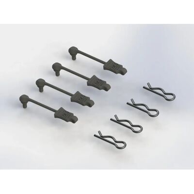 Arrma AR390178 Schwarze Body Clip Halter - RC Modellteil Arrma AR390178 Schwarze Body Clip Halter - RC Modellteil