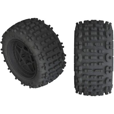Arrma dBoots Backflip LP 3.8 - Vorgemontiert - 17mm Sechseck - Schwarz - RC-Reifen-Set Arrma dBoots Backflip LP 3.8 - Vorgemontiert - 17mm Sechseck - Schwarz - RC-Reifen-Set