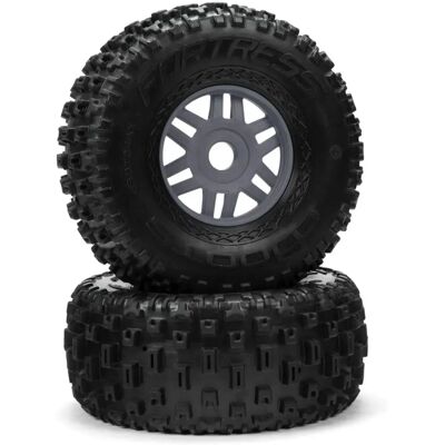 Ensemble de pneus Arrma RC DBoots Fortress - Collés, 2 pièces, Écrou hexagonal de 17 mm Ensemble de pneus Arrma RC DBoots Fortress - Collés, 2 pièces, Écrou hexagonal de 17 mm