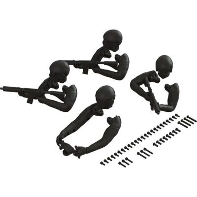 Arrma - Set figure pilota - Nero - FIRETEAM - Figure set Arrma - Set figure pilota - Nero - FIRETEAM - Figure set