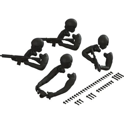 Arrma - Set figure pilota - Nero - FIRETEAM - Figure set Arrma - Set figure pilota - Nero - FIRETEAM - Figure set