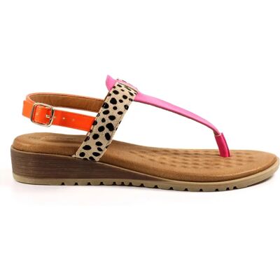 Lunar Gina Fuschia Niedriger Keilabsatz - Sandalen Lunar Gina Fuschia Niedriger Keilabsatz - Sandalen