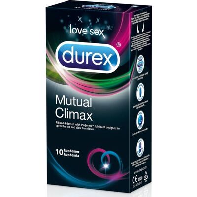 Durex Mutual Climax - Reijät ja täplät - Kondomit Durex Mutual Climax - Reijät ja täplät - Kondomit