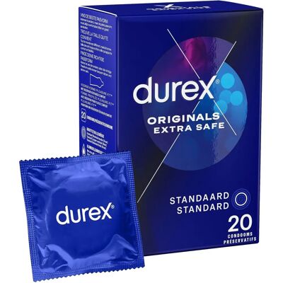 Durex Extra Safe Kondooms - 56mm, 20 stuks Durex Extra Safe Kondooms - 56mm, 20 stuks