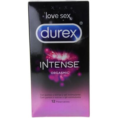 Durex Intense Orgasmic - Preservativos - Pontos és rugas textúra Durex Intense Orgasmic - Preservativos - Pontos és rugas textúra