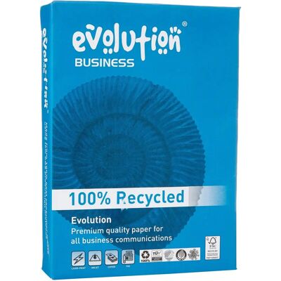 Evolution Business A4 Recycled Paper 100gsm White - Paper Evolution Business A4 Recycled Paper 100gsm White - Paper