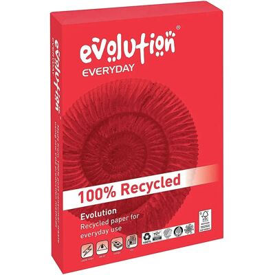 Evolution White Everyday A3 Recycled Paper 80gsm - Paper Evolution White Everyday A3 Recycled Paper 80gsm - Paper