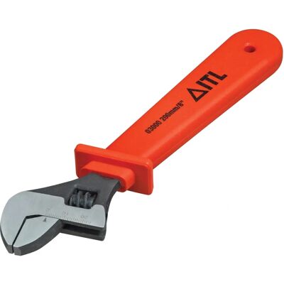 ITL ITL UKC-03000 Insulated Adjustable Wrench - Insulated, 200mm ITL ITL UKC-03000 Insulated Adjustable Wrench - Insulated, 200mm