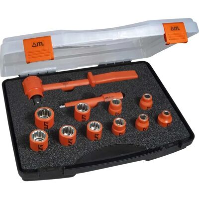 ITL UKC-03100 Insulated Socket Set - 12 pcs, 1/2in Drive ITL UKC-03100 Insulated Socket Set - 12 pcs, 1/2in Drive