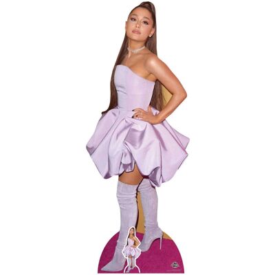 Ariana Grande - Purple Dress Lifesize Cardboard - 163cm - Self-supporting Ariana Grande - Purple Dress Lifesize Cardboard - 163cm - Self-supporting