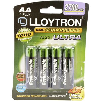 Lloytron - B1025 - AA - 2700mAh - Rechargeable Battery Lloytron - B1025 - AA - 2700mAh - Rechargeable Battery