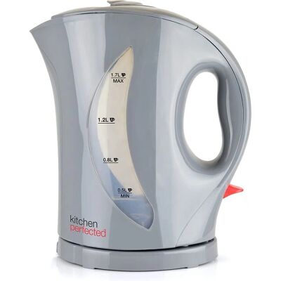 Kitchen Perfected Grey Electric Jug Kettle & 2 Slice Toaster Set Kitchen Perfected Grey Electric Jug Kettle & 2 Slice Toaster Set