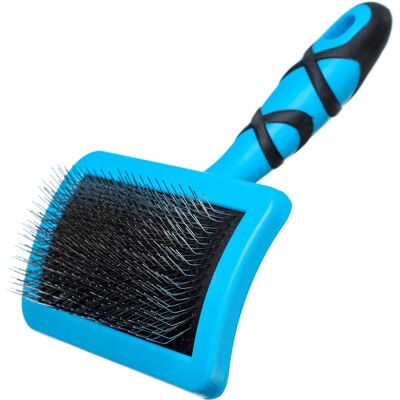 Brosse pour chien incurvée moyenne Groom Professional - Démêlage - Bleu - Publicité Brosse pour chien incurvée moyenne Groom Professional - Démêlage - Bleu - Publicité