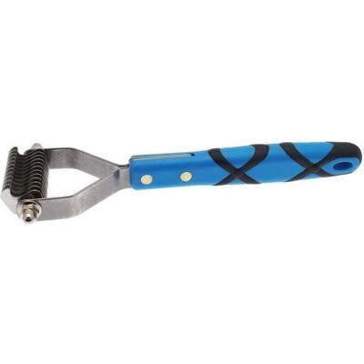 Groom Professional Coat King Pet Grooming Stripping Rakes - Blue Medium 12 Tooth Groom Professional Coat King Pet Grooming Stripping Rakes - Blue Medium 12 Tooth