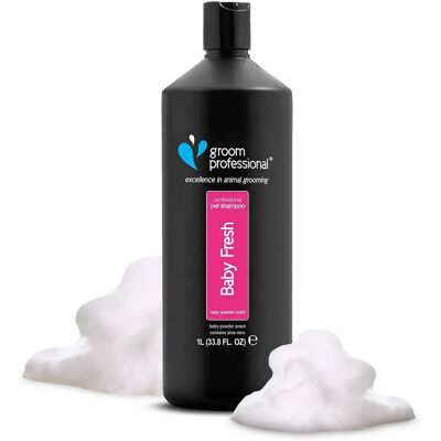 Shampoing Groom Professional Baby Fresh - 1 litre - Publicité Shampoing Groom Professional Baby Fresh - 1 litre - Publicité