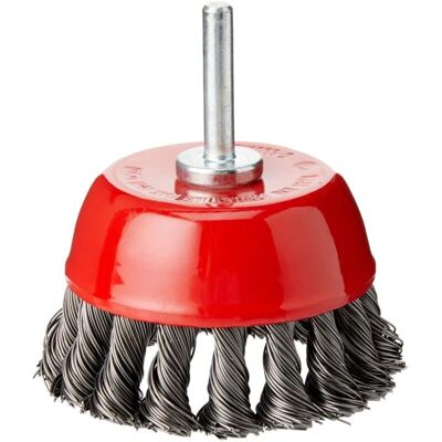 Silverline 244983 Brosse à Tasse en Fil d'Acier torsadés - 75 mm Silverline 244983 Brosse à Tasse en Fil d'Acier torsadés - 75 mm