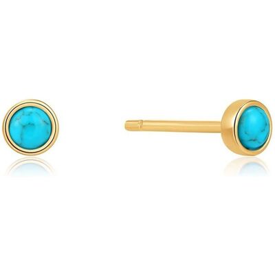 Pendientes de botón turquesa Ania Haie - E027-99G Pendientes de botón turquesa Ania Haie - E027-99G