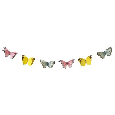 Guirlande de Papillons Féerique de Talking Tables - 2,5m, Multicolore - Décoration de Fête Guirlande de Papillons Féerique de Talking Tables - 2,5m, Multicolore - Décoration de Fête