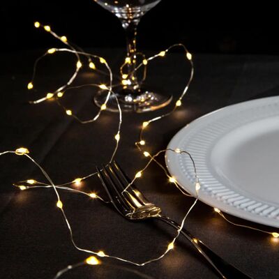 Talking Tables Luci a Catena LED - Stelle Argento/Bianco - Catena LED Talking Tables Luci a Catena LED - Stelle Argento/Bianco - Catena LED