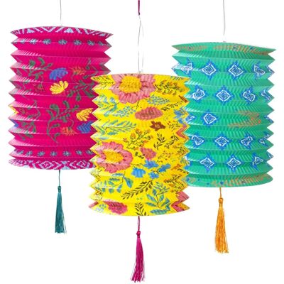 Talking Tables Modèle - Lanternes en Papier 3Pièce - Style Boho Intérieur/Extérieur Talking Tables Modèle - Lanternes en Papier 3Pièce - Style Boho Intérieur/Extérieur