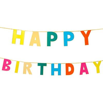 Guirlande d'anniversaire Rainbow Splash de Talking Tables - Décorations Guirlande d'anniversaire Rainbow Splash de Talking Tables - Décorations