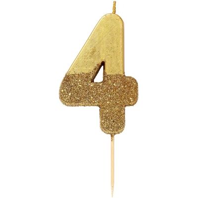 JADEO - Candelina Color Oro - Number 0-9 - Bougie JADEO - Candelina Color Oro - Number 0-9 - Bougie