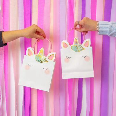 Talking Tables Sacchetti Festa Rosa con Unicorno - Party Bags Talking Tables Sacchetti Festa Rosa con Unicorno - Party Bags